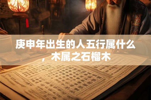 庚申年出生的人五行属什么，木属之石榴木