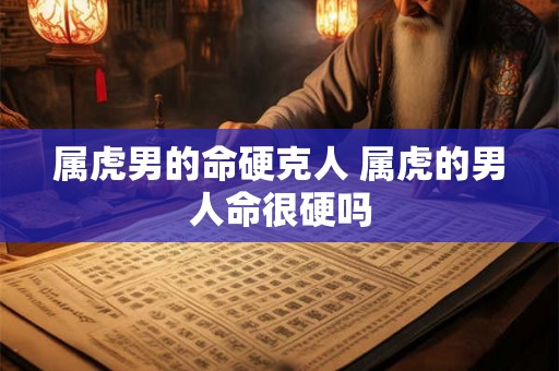 属虎男的命硬克人 属虎的男人命很硬吗