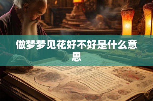 做梦梦见花好不好是什么意思 做梦梦见花好不好是什么意思