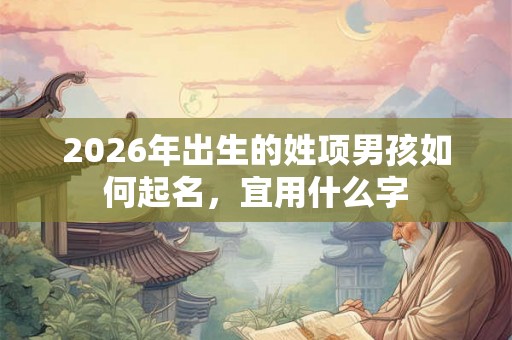 2026年出生的姓项男孩如何起名，宜用什么字