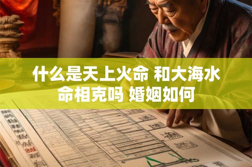 什么是天上火命 和大海水命相克吗 婚姻如何