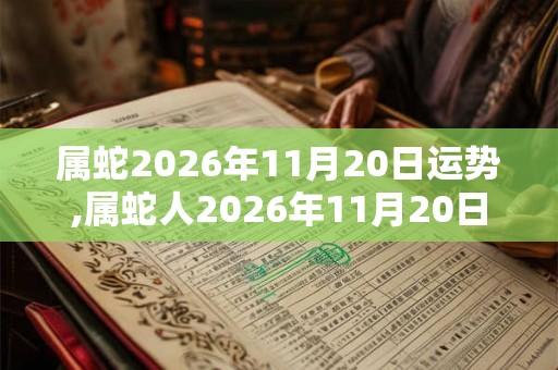 属蛇2026年11月20日运势,属蛇人2026年11月20日财运,生肖蛇2026年11月20日运势
