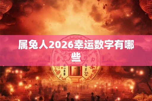 属兔人2026幸运数字有哪些