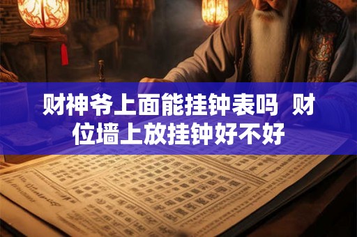财神爷上面能挂钟表吗 财位墙上放挂钟好不好 财神爷上面能挂钟表吗 财位墙上放挂钟好不好