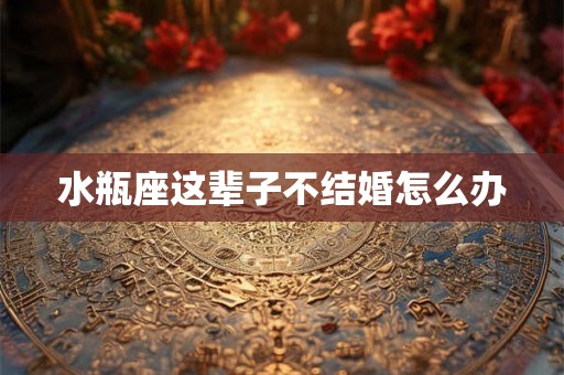 水瓶座这辈子不结婚怎么办