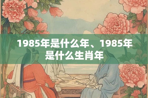 1985年是什么年、1985年是什么生肖年