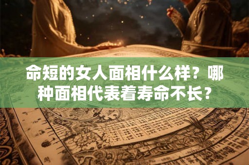 命短的女人面相什么样?哪种面相代表着寿命不长? 命短的女人面相什么样?哪种面相代表着寿命不长?
