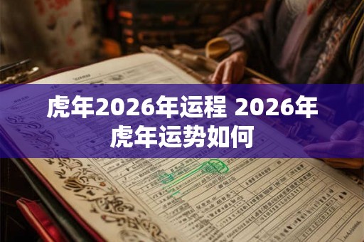 虎年2026年运程 2026年虎年运势如何