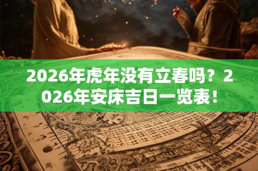 2026年虎年没有立春吗？2026年安床吉日一览表！