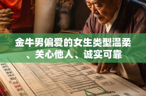 金牛男偏爱的女生类型温柔、关心他人、诚实可靠