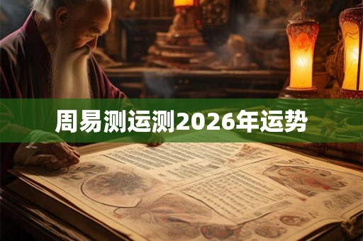 周易测运测2026年运势 周易测运测2026年运势