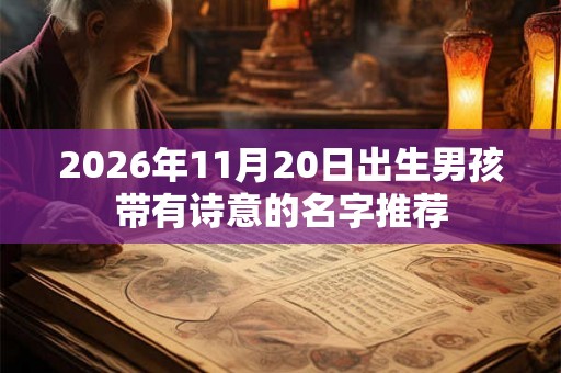 2026年11月20日出生男孩带有诗意的名字推荐