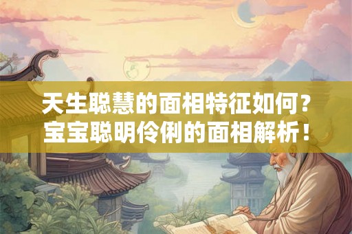 天生聪慧的面相特征如何？宝宝聪明伶俐的面相解析！