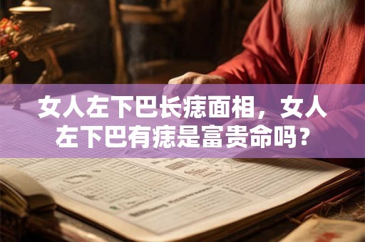 女人左下巴长痣面相，女人左下巴有痣是富贵命吗？