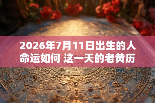 2026年7月11日出生的人命运如何 这一天的老黄历查询