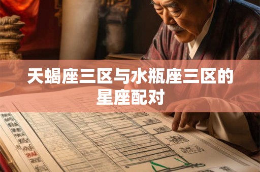 天蝎座三区与水瓶座三区的星座配对