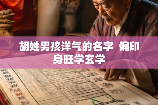 胡姓男孩洋气的名字 偏印身旺学玄学 胡姓男孩洋气的名字 偏印身旺学玄学