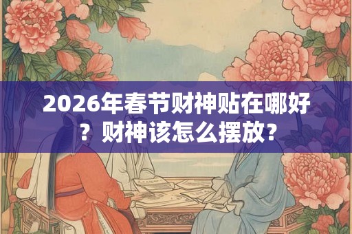 2026年春节财神贴在哪好？财神该怎么摆放？