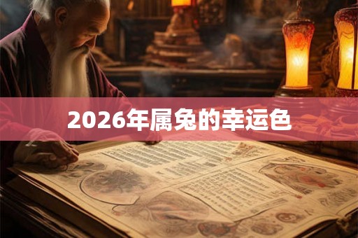2026年属兔的幸运色