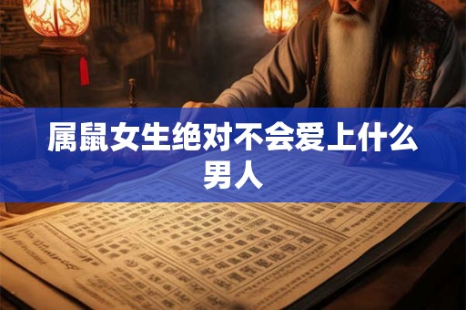 属鼠女生绝对不会爱上什么男人