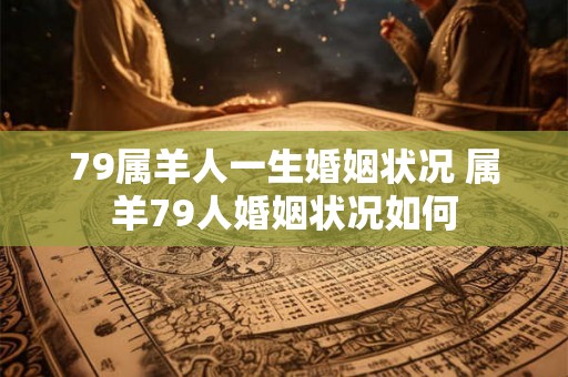79属羊人一生婚姻状况 属羊79人婚姻状况如何