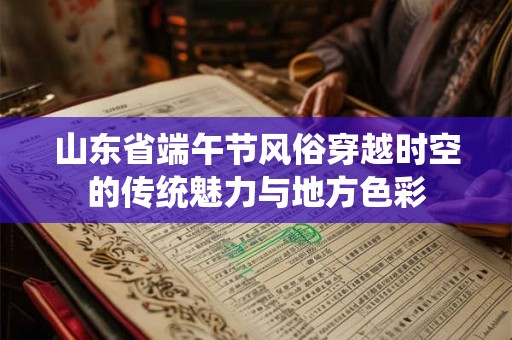 山东省端午节风俗穿越时空的传统魅力与地方色彩 山东省端午节风俗穿越时空的传统魅力与地方色彩