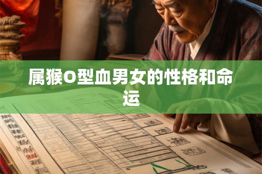 属猴O型血男女的性格和命运 属猴O型血男女的性格和命运