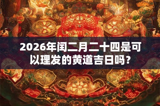 2026年闰二月二十四是可以理发的黄道吉日吗？