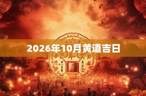 2026年10月黄道吉日