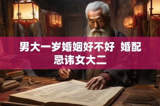 男大一岁婚姻好不好  婚配忌讳女大二
