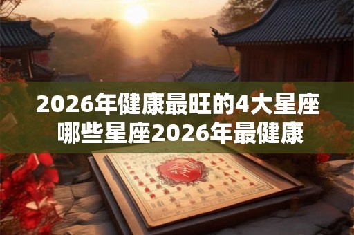 2026年健康最旺的4大星座 哪些星座2026年最健康