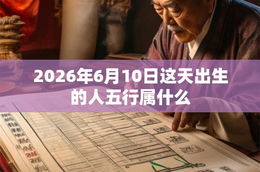 2026年6月10日这天出生的人五行属什么