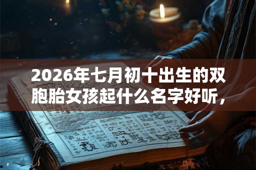 2026年七月初十出生的双胞胎女孩起什么名字好听，五行属什么