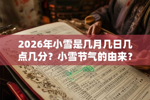 2026年小雪是几月几日几点几分？小雪节气的由来？