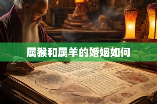 属猴和属羊的婚姻如何