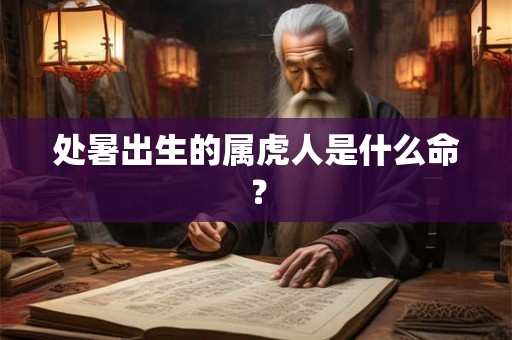 处暑出生的属虎人是什么命？