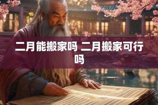 二月能搬家吗 二月搬家可行吗