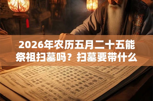 2026年农历五月二十五能祭祖扫墓吗?扫墓要带什么? 2026年农历五月二十五能祭祖扫墓吗?扫墓要带什么?