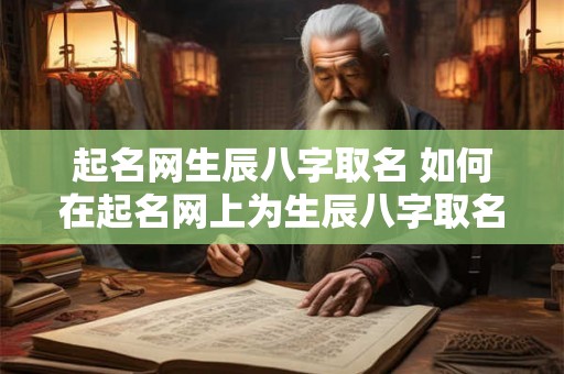 起名网生辰八字取名 如何在起名网上为生辰八字取名 起名网生辰八字取名 如何在起名网上为生辰八字取名