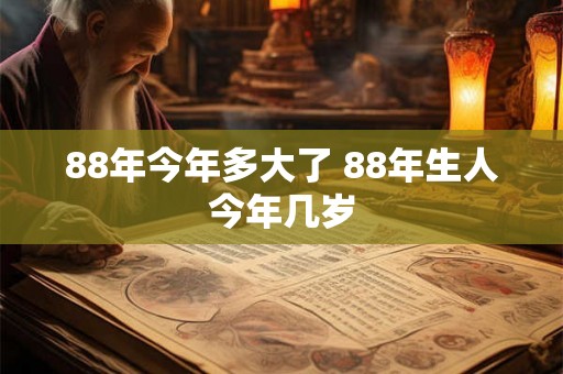88年今年多大了 88年生人今年几岁