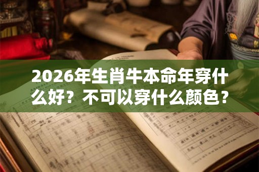 2026年生肖牛本命年穿什么好?不可以穿什么颜色? 2026年生肖牛本命年穿什么好?不可以穿什么颜色?