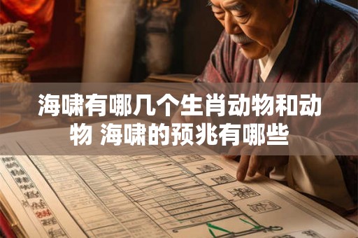 海啸有哪几个生肖动物和动物 海啸的预兆有哪些