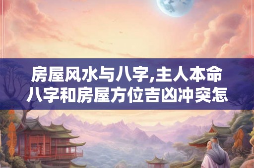 房屋风水与八字,主人本命八字和房屋方位吉凶冲突怎么办？