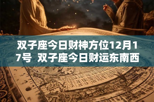 双子座今日财神方位12月17号  双子座今日财运东南西北