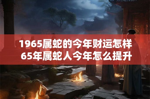 1965属蛇的今年财运怎样 65年属蛇人今年怎么提升财运 1965属蛇的今年财运怎样 65年属蛇人今年怎么提升财运