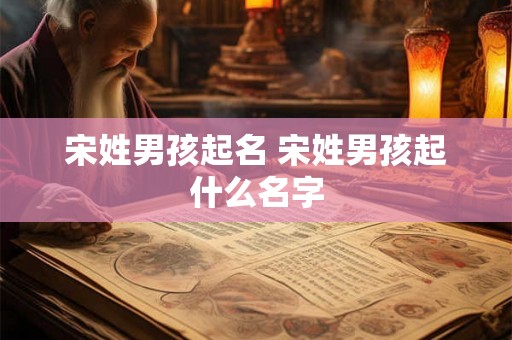 宋姓男孩起名 宋姓男孩起什么名字 宋姓男孩起名 宋姓男孩起什么名字