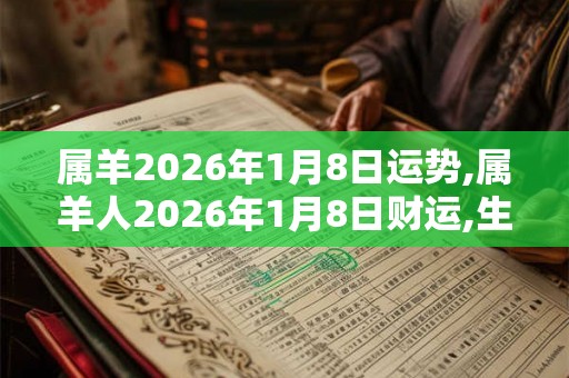 属羊2026年1月8日运势,属羊人2026年1月8日财运,生肖羊2026年1月8日运势