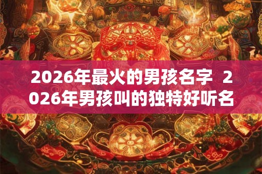 2026年最火的男孩名字  2026年男孩叫的独特好听名字