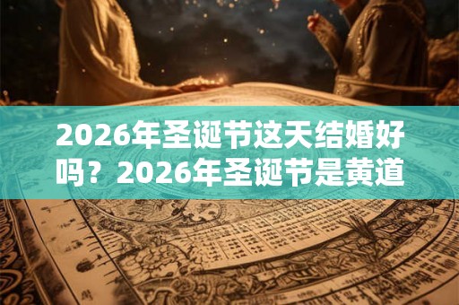 2026年圣诞节这天结婚好吗？2026年圣诞节是黄道吉日吗？