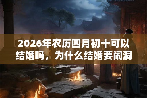 2026年农历四月初十可以结婚吗，为什么结婚要闹洞房？